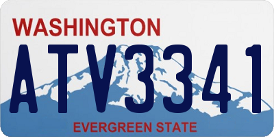 WA license plate ATV3341