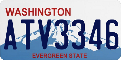 WA license plate ATV3346