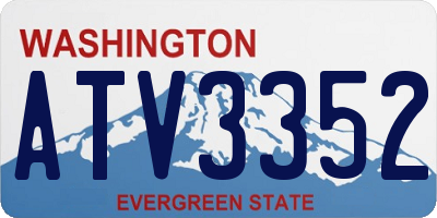 WA license plate ATV3352