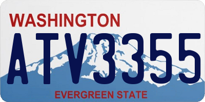 WA license plate ATV3355