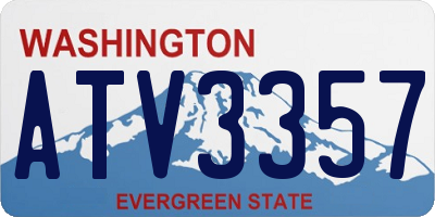 WA license plate ATV3357