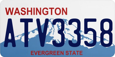 WA license plate ATV3358