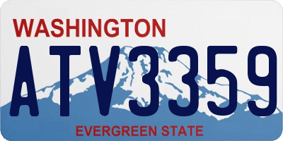 WA license plate ATV3359