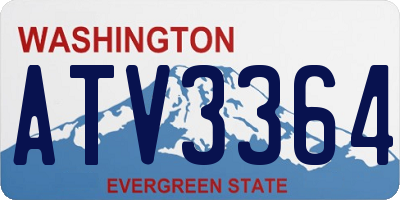 WA license plate ATV3364