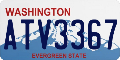 WA license plate ATV3367