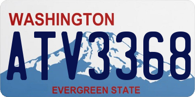WA license plate ATV3368