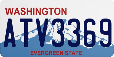 WA license plate ATV3369