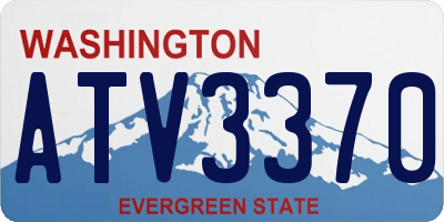 WA license plate ATV3370