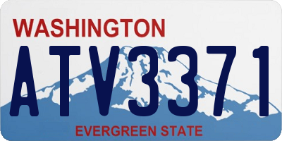WA license plate ATV3371