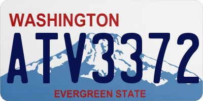 WA license plate ATV3372