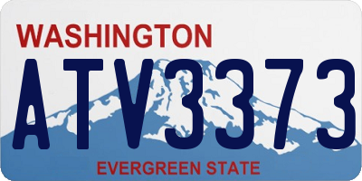 WA license plate ATV3373