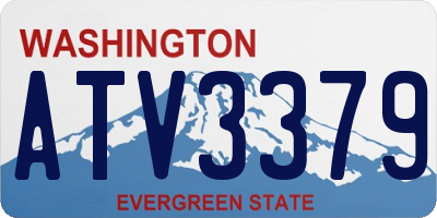 WA license plate ATV3379