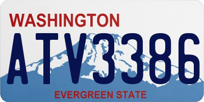WA license plate ATV3386