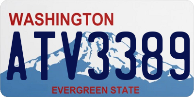 WA license plate ATV3389