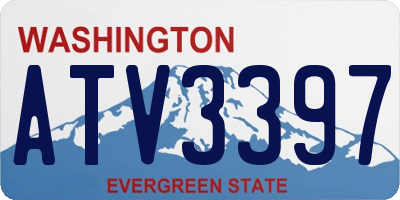 WA license plate ATV3397