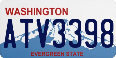 WA license plate ATV3398