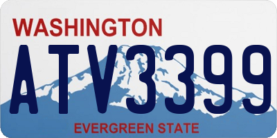WA license plate ATV3399