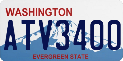 WA license plate ATV3400
