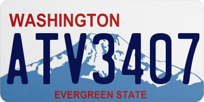 WA license plate ATV3407