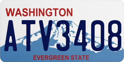 WA license plate ATV3408