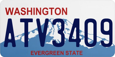 WA license plate ATV3409