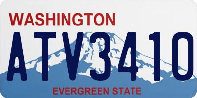 WA license plate ATV3410