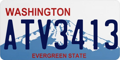 WA license plate ATV3413