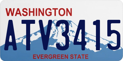 WA license plate ATV3415
