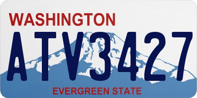 WA license plate ATV3427