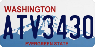 WA license plate ATV3430