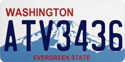 WA license plate ATV3436