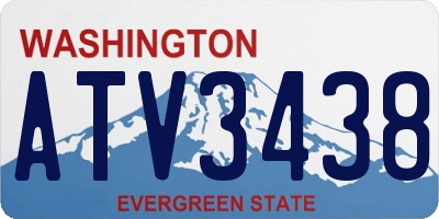 WA license plate ATV3438