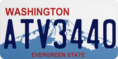 WA license plate ATV3440