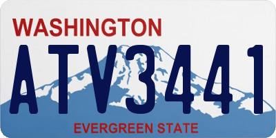 WA license plate ATV3441