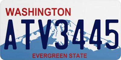 WA license plate ATV3445