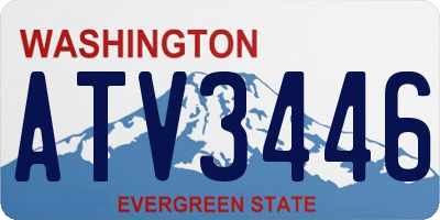 WA license plate ATV3446