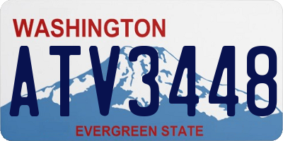 WA license plate ATV3448