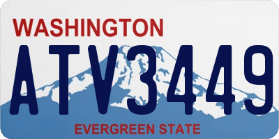 WA license plate ATV3449