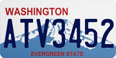 WA license plate ATV3452