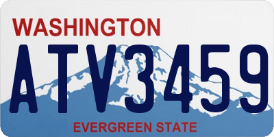 WA license plate ATV3459