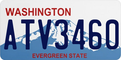 WA license plate ATV3460