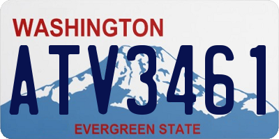 WA license plate ATV3461