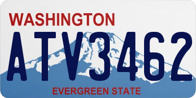 WA license plate ATV3462