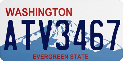 WA license plate ATV3467