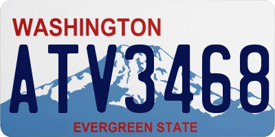 WA license plate ATV3468