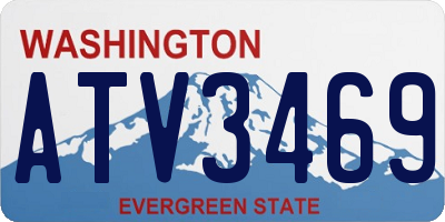 WA license plate ATV3469