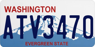 WA license plate ATV3470