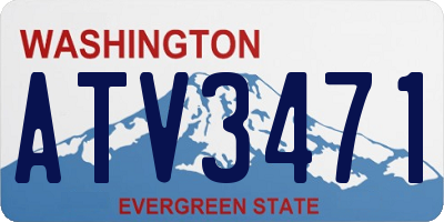 WA license plate ATV3471