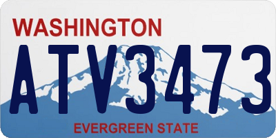 WA license plate ATV3473
