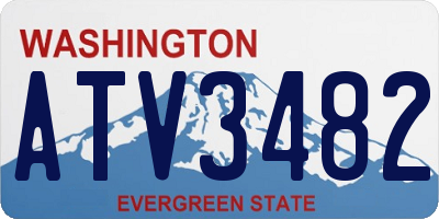 WA license plate ATV3482